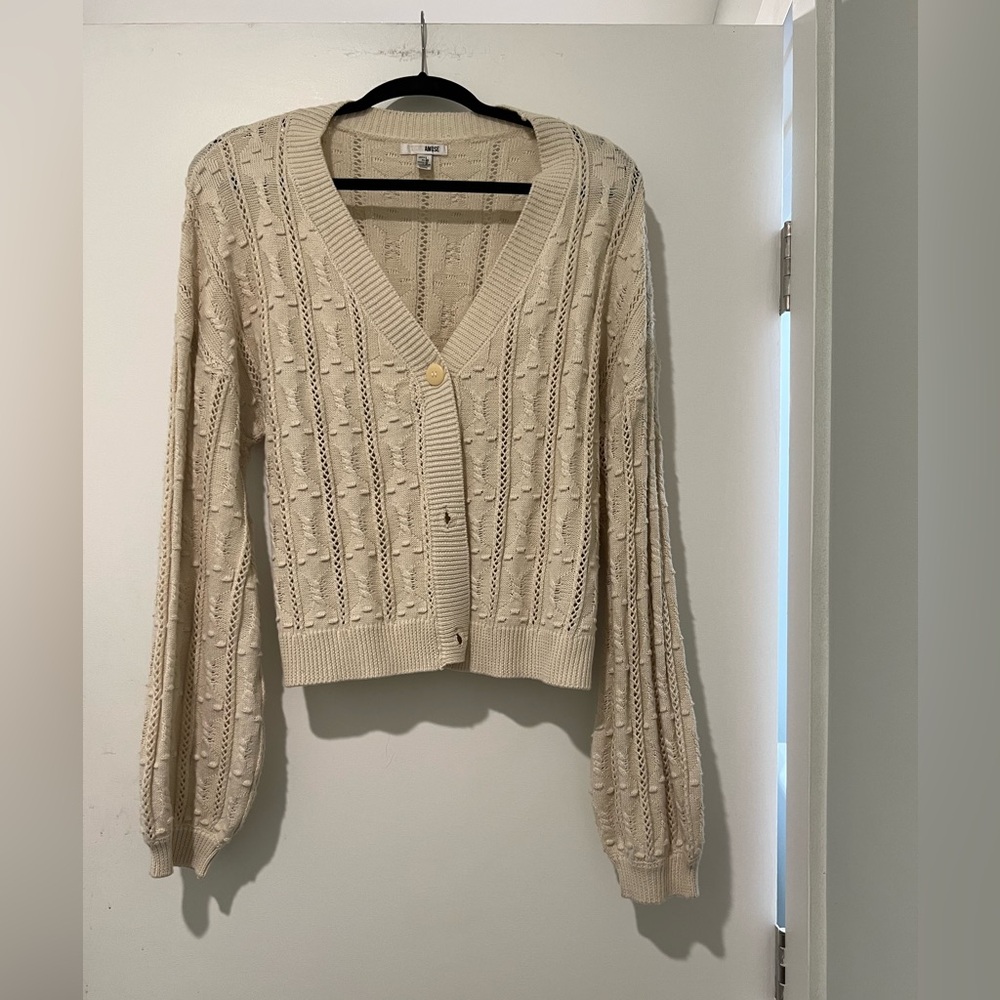 Society Amuse Size L Cardigan Sweater